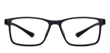 Load image into Gallery viewer, Black Rectangle Full Rim Unisex Eyeglasses by Lenskart Blu-150154