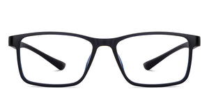 Black Rectangle Full Rim Unisex Eyeglasses by Lenskart Blu-150154