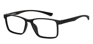 Black Rectangle Full Rim Unisex Eyeglasses by Lenskart Blu-150155