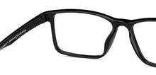 Load image into Gallery viewer, Black Rectangle Full Rim Unisex Eyeglasses by Lenskart Blu-150155