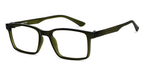 Green Rectangle Full Rim Unisex Eyeglasses by Lenskart Blu-151040