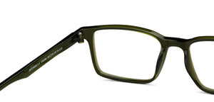 Green Rectangle Full Rim Unisex Eyeglasses by Lenskart Blu-151040