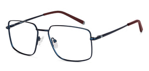 Blue Rectangle Full Rim Unisex Eyeglasses by Lenskart Blu-151160