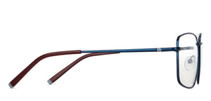 Blue Rectangle Full Rim Unisex Eyeglasses by Lenskart Blu-151160