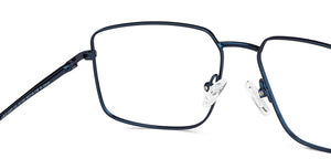 Blue Rectangle Full Rim Unisex Eyeglasses by Lenskart Blu-151160