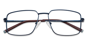 Blue Rectangle Full Rim Unisex Eyeglasses by Lenskart Blu-151160