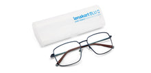 Load image into Gallery viewer, Blue Rectangle Full Rim Unisex Eyeglasses by Lenskart Blu-151160