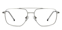 Load image into Gallery viewer, Silver Rectangle Full Rim Unisex Eyeglasses by Lenskart Blu-151168