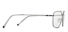 Load image into Gallery viewer, Silver Rectangle Full Rim Unisex Eyeglasses by Lenskart Blu-151168