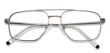 Load image into Gallery viewer, Silver Rectangle Full Rim Unisex Eyeglasses by Lenskart Blu-151168