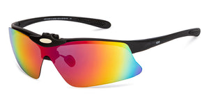 Black Sports Full Rim Unisex Sunglasses by Lenskart Boost-209831