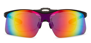 Black Sports Full Rim Unisex Sunglasses by Lenskart Boost-209831