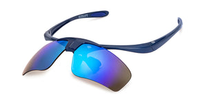 Blue Wayfarer Full Rim Unisex Sunglasses by Lenskart Boost-206492