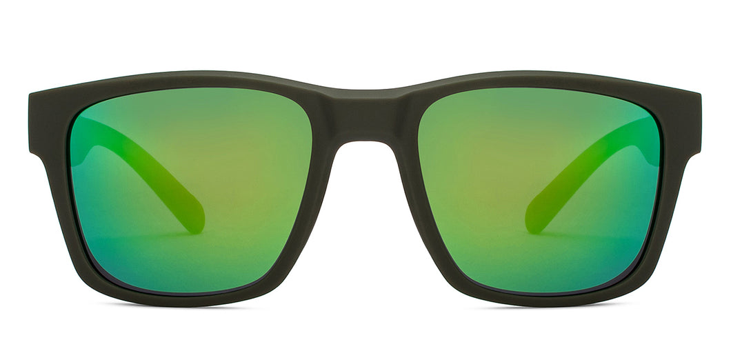 Green Wayfarer Full Rim Unisex Sunglasses by Lenskart Boost-206502