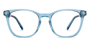 Blue Wayfarer Full Rim Unisex Eyeglasses by Lenskart Hustlr-217206