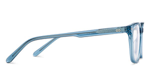 Blue Wayfarer Full Rim Unisex Eyeglasses by Lenskart Hustlr-217206
