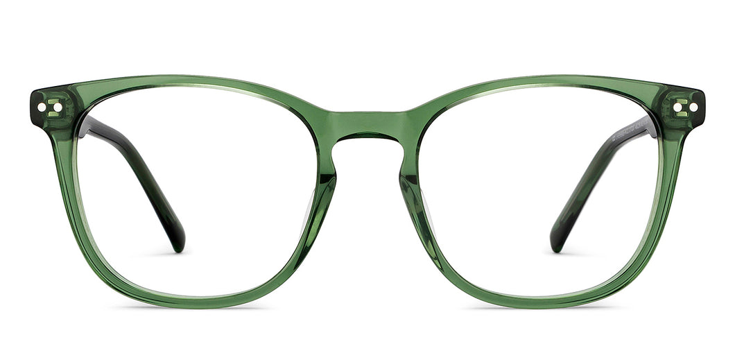 Green Wayfarer Full Rim Unisex Eyeglasses by Lenskart Hustlr-217207