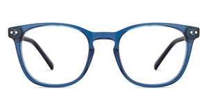 Blue Wayfarer Full Rim Unisex Eyeglasses by Lenskart Hustlr-217208