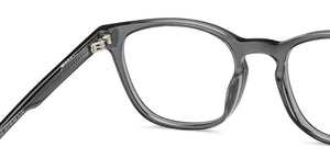 Grey Wayfarer Full Rim Unisex Eyeglasses by Lenskart Hustlr-217209
