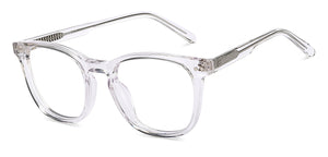 Transparent Wayfarer Full Rim Unisex Eyeglasses by Lenskart Hustlr-217210