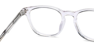 Transparent Wayfarer Full Rim Unisex Eyeglasses by Lenskart Hustlr-217210