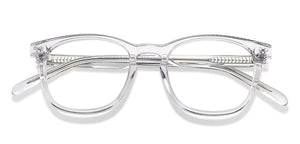 Transparent Wayfarer Full Rim Unisex Eyeglasses by Lenskart Hustlr-217210