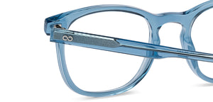 Blue Wayfarer Full Rim Unisex Eyeglasses by Lenskart Hustlr-217201