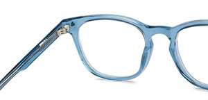 Blue Wayfarer Full Rim Unisex Eyeglasses by Lenskart Hustlr-217201
