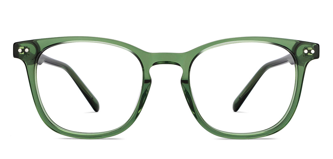 Green Wayfarer Full Rim Unisex Eyeglasses by Lenskart Hustlr-217202