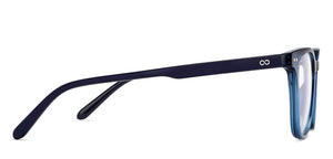 Blue Wayfarer Full Rim Unisex Eyeglasses by Lenskart Hustlr-217203