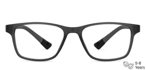 Grey Rectangle Full Rim  Kid Eyeglasses by Lenskart Junior-142633