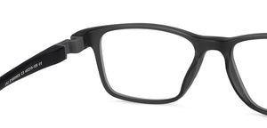 Grey Rectangle Full Rim  Kid Eyeglasses by Lenskart Junior-142633