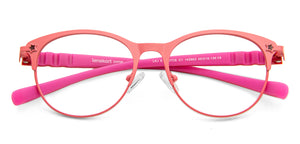 Pink Cat Eye Full Rim Kid Eyeglasses by Lenskart Junior Computer Glasses-142663