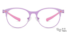 Load image into Gallery viewer, Purple Cat Eye Full Rim Kid Eyeglasses by Lenskart Junior Computer Glasses-142664
