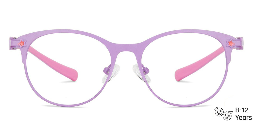 Purple Cat Eye Full Rim Kid Eyeglasses by Lenskart Junior Computer Glasses-142664