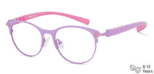 Load image into Gallery viewer, Purple Cat Eye Full Rim Kid Eyeglasses by Lenskart Junior Computer Glasses-142664