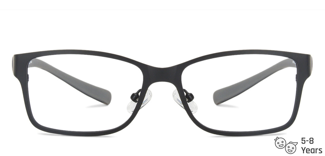 Black Rectangle Full Rim Kid Eyeglasses by Lenskart Junior Computer Glasses-142667