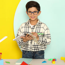 Load image into Gallery viewer, Blue Rectangle Full Rim  Kid Eyeglasses by Lenskart Junior-142687