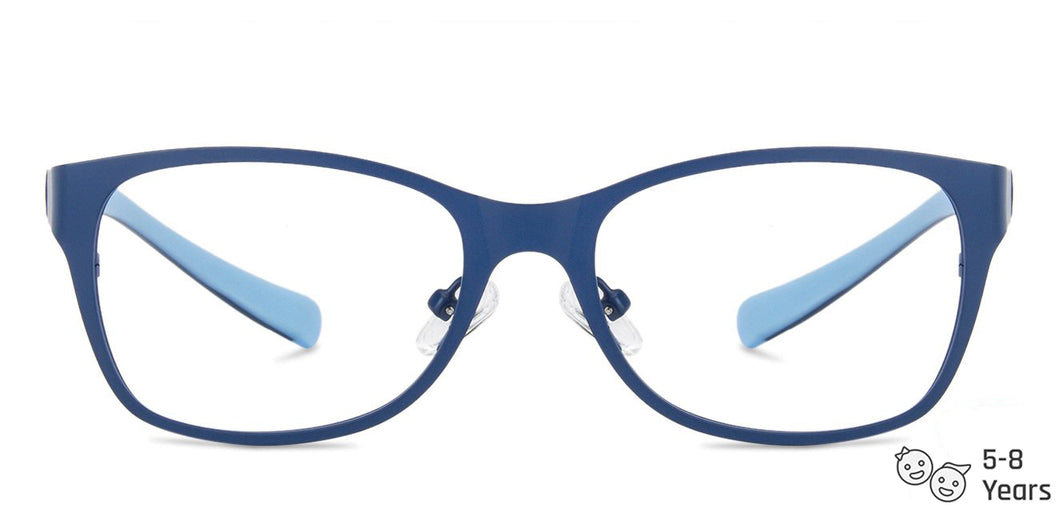 Blue Rectangle Full Rim  Kid Eyeglasses by Lenskart Junior-142687