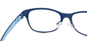 Blue Rectangle Full Rim  Kid Eyeglasses by Lenskart Junior-142687