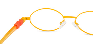 Yellow Oval Full Rim  Kid Eyeglasses by Lenskart Junior-142690