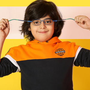 Blue Rectangle Full Rim  Kid Eyeglasses by Lenskart Junior-142694