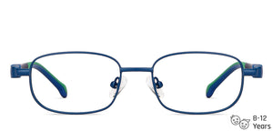 Blue Rectangle Full Rim  Kid Eyeglasses by Lenskart Junior-142694