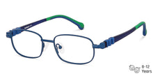 Load image into Gallery viewer, Blue Rectangle Full Rim  Kid Eyeglasses by Lenskart Junior-142694