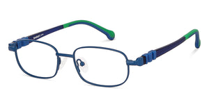 Blue Rectangle Full Rim  Kid Eyeglasses by Lenskart Junior-142694