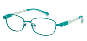 Green Rectangle Full Rim  Kid Eyeglasses by Lenskart Junior-142695