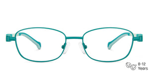 Green Rectangle Full Rim  Kid Eyeglasses by Lenskart Junior-142695