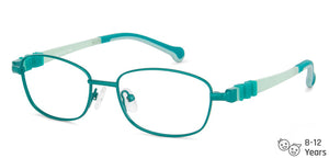 Green Rectangle Full Rim  Kid Eyeglasses by Lenskart Junior-142695