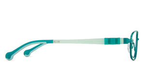 Green Rectangle Full Rim  Kid Eyeglasses by Lenskart Junior-142695