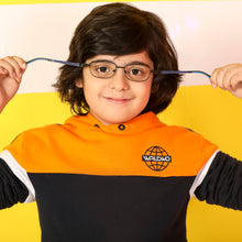 Load image into Gallery viewer, Black Rectangle Full Rim  Kid Eyeglasses by Lenskart Junior-142696